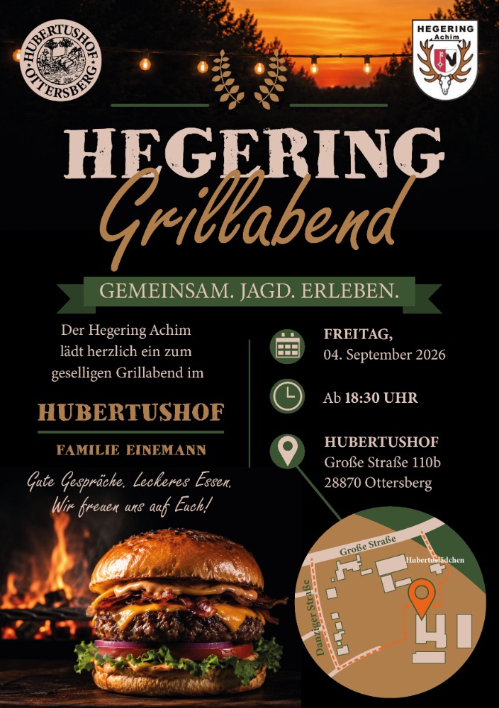 Hegering-Grillabend @ Hubertus-Hof Ottersberg | Ottersberg | Niedersachsen | Deutschland